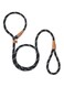 TERRIFI 5 FT 1/2" Slip Lead Dog Leash - Strong Rope Leash for Small, Medium, &amp; Large Dogs, No-Pull Training with Reflective Thread, Comfortable Loop, Black