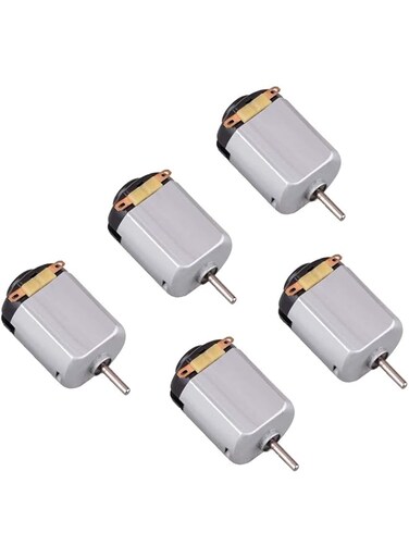 Excefore Mini DC Motor, 5 Pcs 1V-6V 18000 RPM Mini Electric Motor, High Torque Magnetic Powered Motor for Arduino Hobby, Projects, DIY, Cars Toys, Robot, Science Experiments