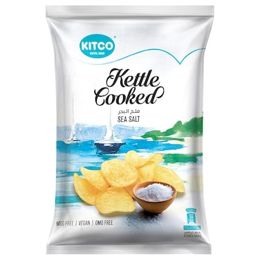 Kitco Kettle Cooked Sea Salt Potato Chips, 40g