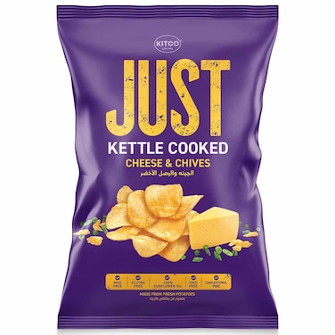 Kitco Just Kettle Cooked Cheese and Chives Potato Chips, 150g