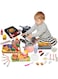 Play Kitchen Accessory Set, 86PCS Kids Kitchen Toys Toddler Pretend BBQ Camping Cooking Playset Realistic Cuttable Utensils Cookware Toy with Electronic Induction Cooktop Pots Pans for Boys Girls Gift