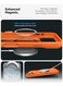 Mobcos iPhone 17 Pro Orange Elite Ring Premium Silicone MagSafe Case for iPhone   Silky Soft Touch   Military-Grade Shockproof Protection   Strong Magnetic Compatibility   Luxury Slim Cover