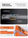 Mobcos iPhone 17 Pro Orange Elite Ring Premium Silicone MagSafe Case for iPhone   Silky Soft Touch   Military-Grade Shockproof Protection   Strong Magnetic Compatibility   Luxury Slim Cover