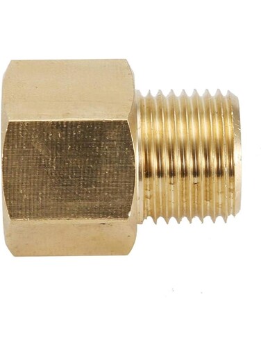 CO2 Tank Adapter, Brass Material Strong Easy To Install CO2 Tank Converter for Home Gardening(Convert CGA320 to W21.8)