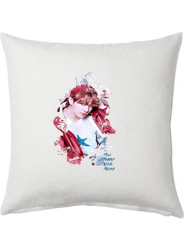 BTS You Never Walk Alone Printed Cushion polyester White 40x40cm