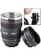 Camera Lens Shaped Coffee Mug with Cookie Holder Coffee Mug