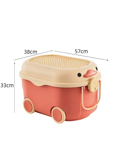 Storage Box, Organizer Of Children's Toys/Clothes/Snacks/Books/Daily Necessities, Storage Box, Children's Toy Storage Box, With Wheels And Handles, Large Storage Box Toy Box