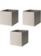 Ikea Drona Box (Beige Dotted, 3 Pack (L:15" x W:13" x H:13"))