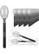 Plastic Spoons, Heavy Duty Spoon Cutlery Disposable Utensils Silverware Set for Party Bulk Wedding Birthday Holiday Family Gathering
