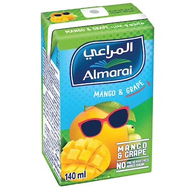 Almarai 100% Mango & Grape Juice, 140ml