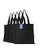 Simply Green Solutions Reusable Cotton Cloth Grocery Craft Bag, 15 x 16 Reusable Tote with Handle, Pack of 5