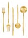 Food Grade Stainless Steel Cutlery Sets for 5(gold)