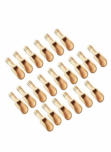 PCS Mini Wooden Spoons for Bath Salt, Bamboo Spoons for Powder and Tea Use