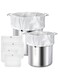 Pack Reusable Brew Bags - 250 Micron Fine Mesh Strainer Bags for Beer and Wine Making, Drawstring Cheese Cloth Bags, 22x26 &amp; 16x18 Inches, Ideal for Home Brewing Supplies.