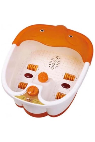 Steam foot spa with 4 rollers&mdash;soothes tired feet, perfect for pedicures, relaxation, and foot care