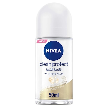 NIVEA Antiperspirant Roll-on for Women Clean Protect Pure Alum 50ml