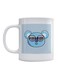 Bear Face With Glass Printed Mug White/Blue/Black 350ml