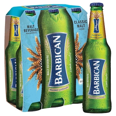 Barbican Classic Flavour Non-Alcoholic Malt Beverage Bottle, 325ml Pack of 6