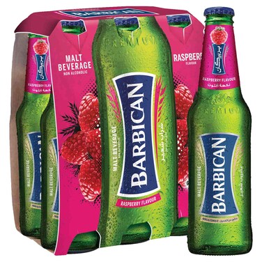 Barbican Raspberry Flavour Non-Alcoholic Malt Beverage Bottle, 325ml Pack of 6