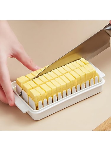 Butter Sealing Container, Proof Design Butter Cutter Case Environmentally Friendly PP Plastic with Lid for Home Refrigerator