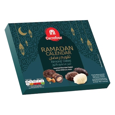 Carrefour Assorted Almond Chocolate Coated Dates, 370g