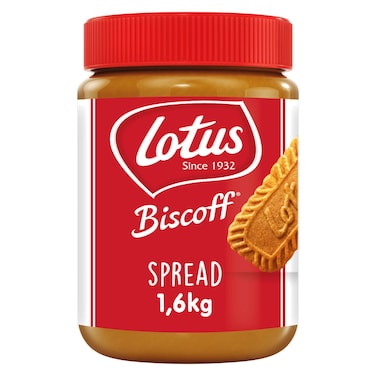 Lotus Biscoff Smooth Creamy Spread, 1.6kg