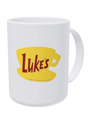 Willcallyou Luke's Diner Gilmore Girls 15 Ounces Double Side Printed Funny White Coffee Mug