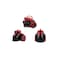 Bagless Cyclonic Vacuum Cleaner, 1800W, Red and Black, with Multi-Surface Floor Brush