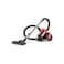 Bagless Cyclonic Vacuum Cleaner, 1800W, Red and Black, with Multi-Surface Floor Brush