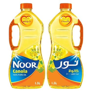 Noor, Canola Oil, 1.5L Pack of 2