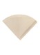 80-Piece Hand Drip Paper Filter Brown 10x14.5cm