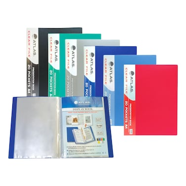 Atlas Clear Presentation Book File A4 30 Pocket