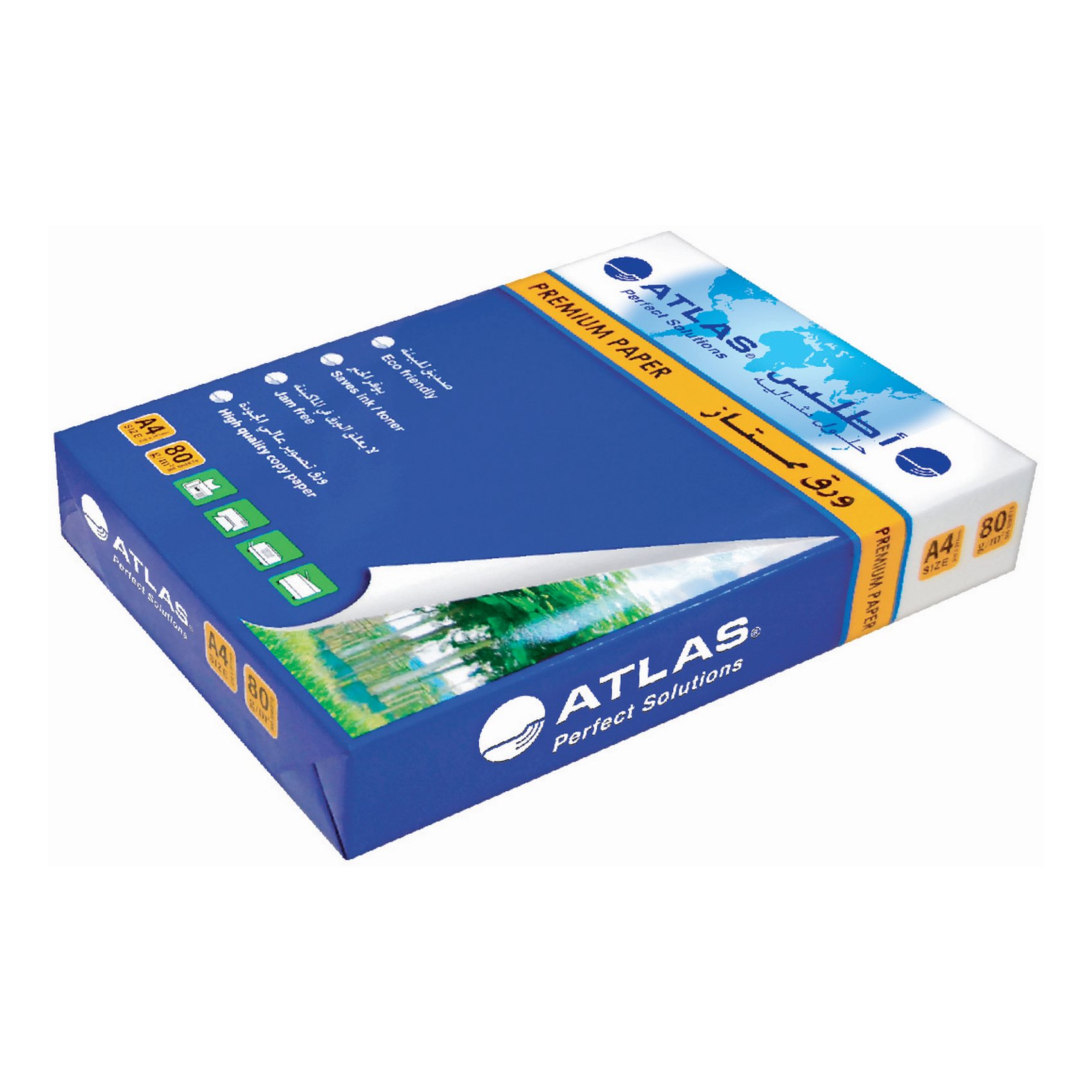 Atlas A4 Clear Book File with 60 Pockets Green