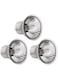 POPETPOP 3 Pack 75W Reptile Heat Lamp Bulb- Reptile Sun Light Bulbs UVA UVB Basking Lamp for Reptiles and Amphibian