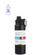 Insulated sports water bottle 1000ml Stainless Steel Reusable Water Bottle, Fitness Water Bottle for Gym, Travel, Camping, BPA Free Keep Cold 24H Hot 12H Black 1L