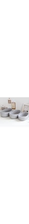 cooden Woven Storage Baskets, 3 Pcs Hand Made Storage Organizer Large Space for Indoor (Grey)