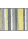 Idesign Stripz Microfiber Polyester Bath Mat, Non-Slip Shower Accent Rug For Master, Guest, And Kids' Bathroom, Entryway, 21" X 17", Gray And Yellow