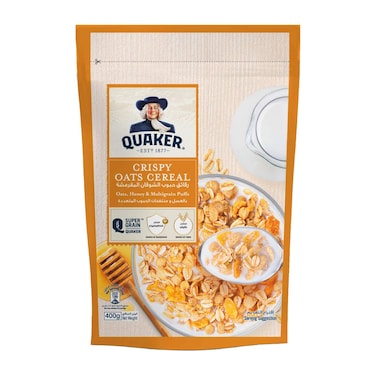 Quaker Crispy Oats Cereal Oats and Honey, 400g