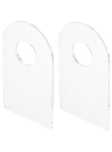 CIYODO 2 Pcs Clear Acrylic Wine Bottle Holder Countertop Display Rack for Wine Storage Elegant Organizer for Home Kitchen Bar and Party Use Space Saving Design