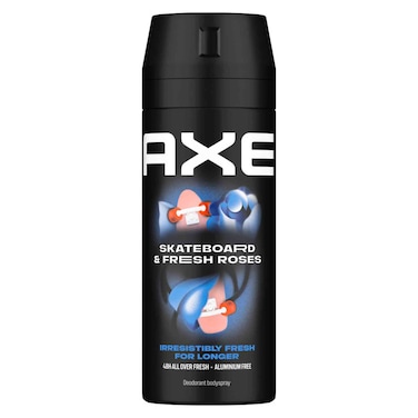 Axe Men Deodorant Body Spray Skateboard &amp; Fresh Roses, 150ml
