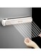 Plastic Wrap Dispenser with Slide Cutter, Reusable Cling Film Dispenser Adsorbable Food Cling Film Cutter for Cuts Plastic Wrap, Saran Wrap, Cling Wrap, Aluminum Foil (white, film cutter-white)