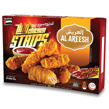 العريش زينغ شرائح دجاج حارة ومقرمشة، 420 غرام