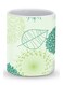 Premium Single Leaf Designer Mug Green/White