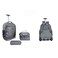 Tradeo 3-Piece Trolley Backpack Set with Wheels, Lunch Bag &amp; Pencil Case &ndash; Blue Travel School Bag