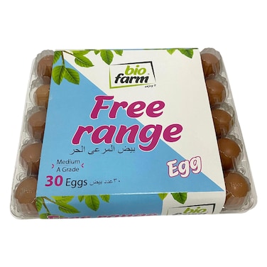 Biofarm Free Range Eggs, 30 PCS
