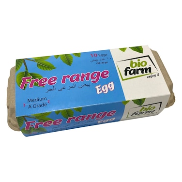 Biofarm Free Range Eggs, 10 PCS