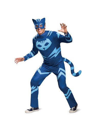 Disguise Men's Catboy Classic Adult Costume, Blue, Mens 42-46