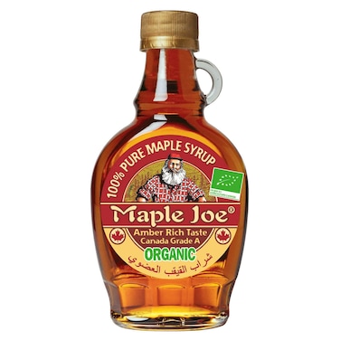 Maple Joe Organic Pure Maple Syrup Amber Rich Taste, 250g