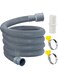 Washing Machine Drain Hose, Washer Drain Hose Extension Kit with 1 Extension Adapter and 2 Hose Clamps