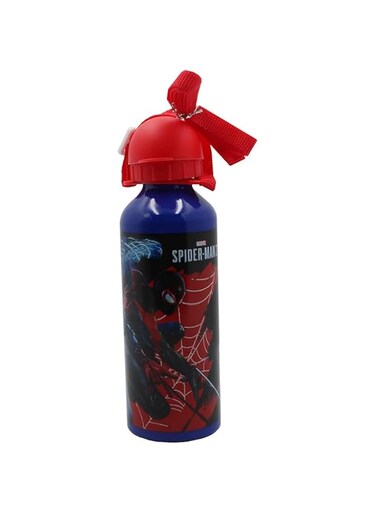 Spider-Man 2 Kids Aluminium Water Bottle with Straps, 500 ml Capacity
